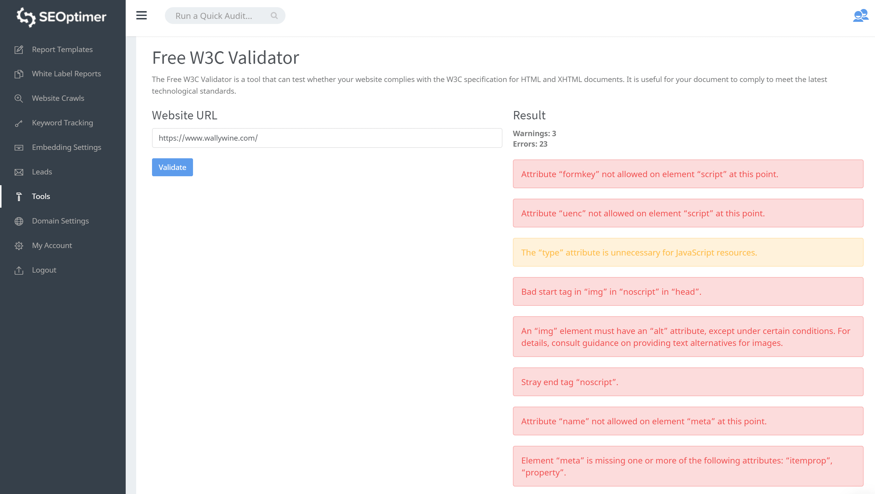 Validator W3C